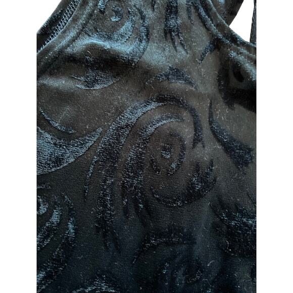 Jalate Vintage 90’s Hunter Green Stretch Velour Dress Size M - Picture 9 of 9